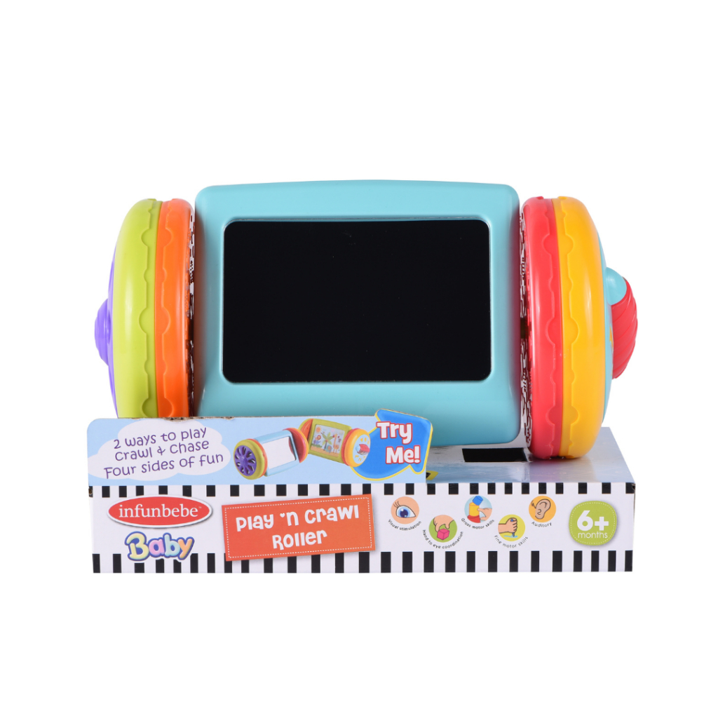 Wel-B x infunbebe Play'n Crawl Roller (ตัวกลิ้งของเล่นเด็ก) - ของเล่น ของเล่นเด็ก ตัวกลิ้ง กลิ้งได้ ฝึกการมอง พัฒนาการ