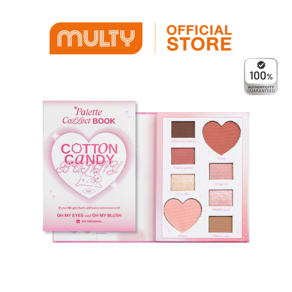 2P Original-Palette Collect Book 14.6 g. พาเลทอายแชโดว์และบลัชออน