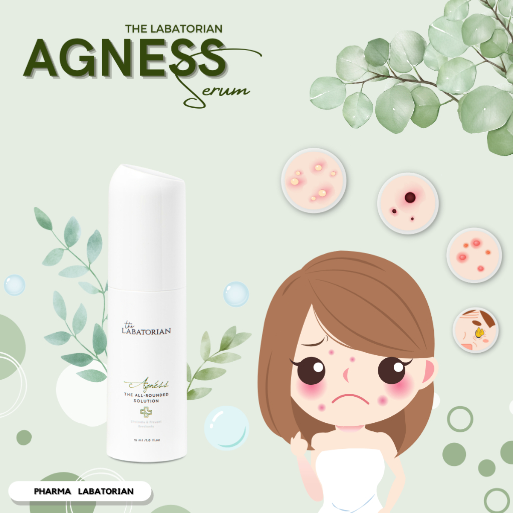 Agness 15 ml  ส่งฟรี !!!!!!!   ( The Labatorian : เซรั่มสิว )