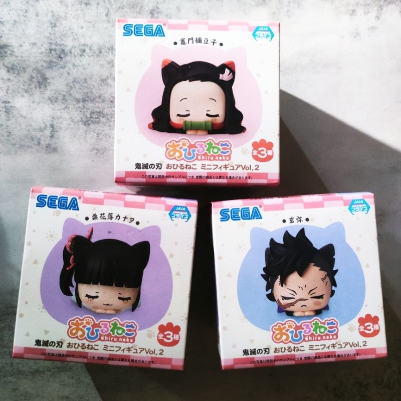 Kimetsu no yaiba - Ohiruneko mini figure ชุด Nezuko Kanao Genya งานมินิฟิกเกอร์ โมเดลดาบพิฆาตอสูร