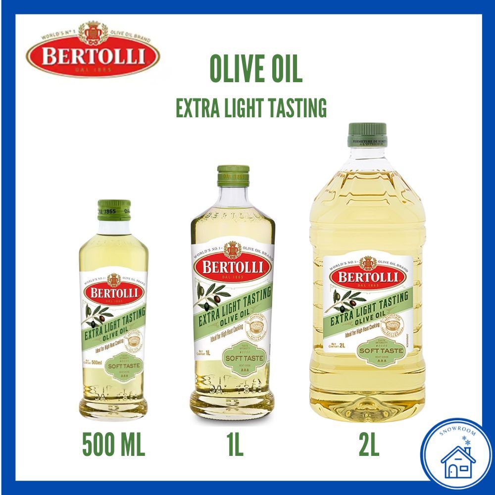 [น้ำมันมะกอก เบอร์ทอลลี่ เอ็กซ์ตร้า ไลท์ เทสติ้ง 500ML - 2L] Bertolli Extra Light สำหรับปรุงอาหาร