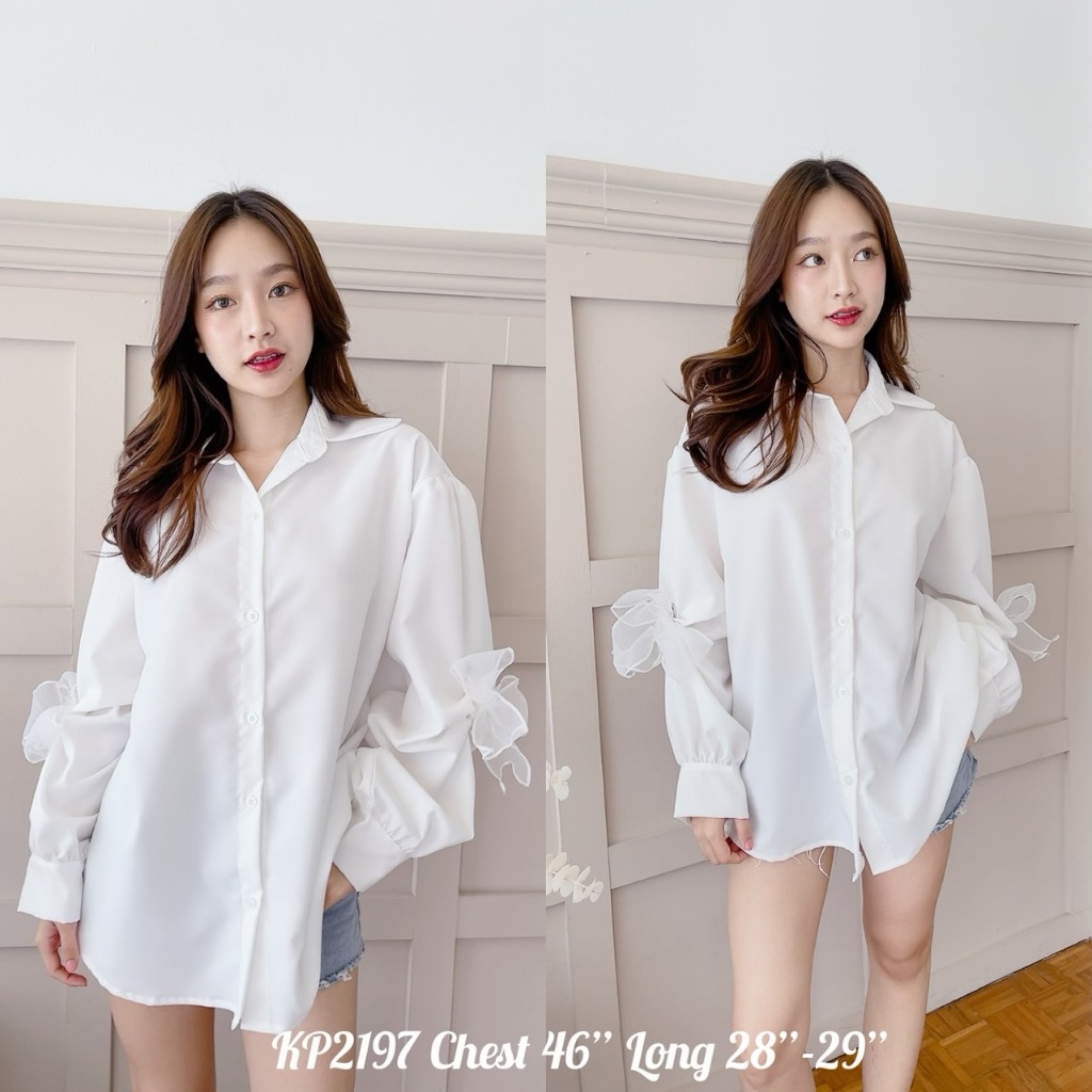 📣 พร้อมส่งงง 👑ป้าย CHOEGO👑🌈เสื้อเชิ้ตแขนยาว🌈🌿รหัสสินค้า :: PN050🌿