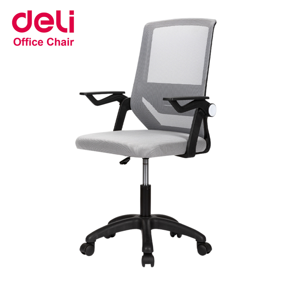 Deli เก้าอี้ทำงาน เก้าอี้สำนักงาน ปรับขึ้นลงและหมุนได้ มีล้อเลื่อน รับประกัน 1ปี Office Chair