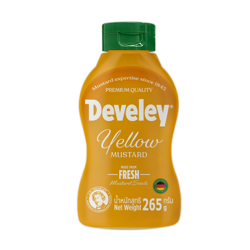 Develey (ดิวีเลย์) Yellow Mustard (เยลโลว์มัสตาร์ด) ขนาด 265 กรัม