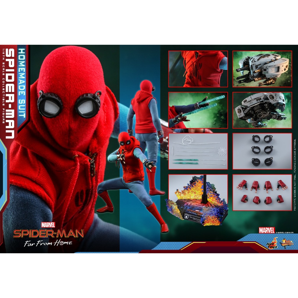 Hot Toys MMS552 Spider-Man: Far From Home - Spider-Man (Homemade Suit Version) (KU)   สินค้าใหม่