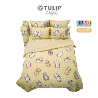 TULIP Delight หมาจ๋า DLD027 Dogplease ลิขสิทธิ์แท้หมาจ๋า ชุดผ้าปูที่นอน ผ้านวม พิมพ์ดิจิตอล