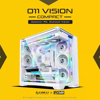 Lian Li O11 Vision Compact Mid Tower Case with TG Black / White