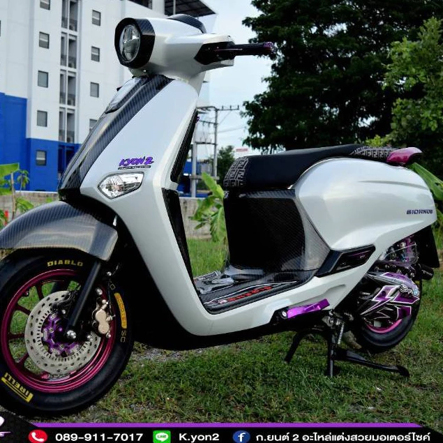 เบาะแต่ง 2 ตอน กันน้ำ HONDA GIORNO 125 แบรนด์ K.YON2 thumbnail 9