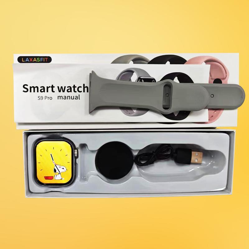 สมาร์ทวอทช์ S9 Pro สมาร์ทวอทช์สำหรับเล่นกีฬา หน้าจอสัมผัส รับข้อความใหม่ ๆ เข้ากันได้กับระบบปฏิบัติก