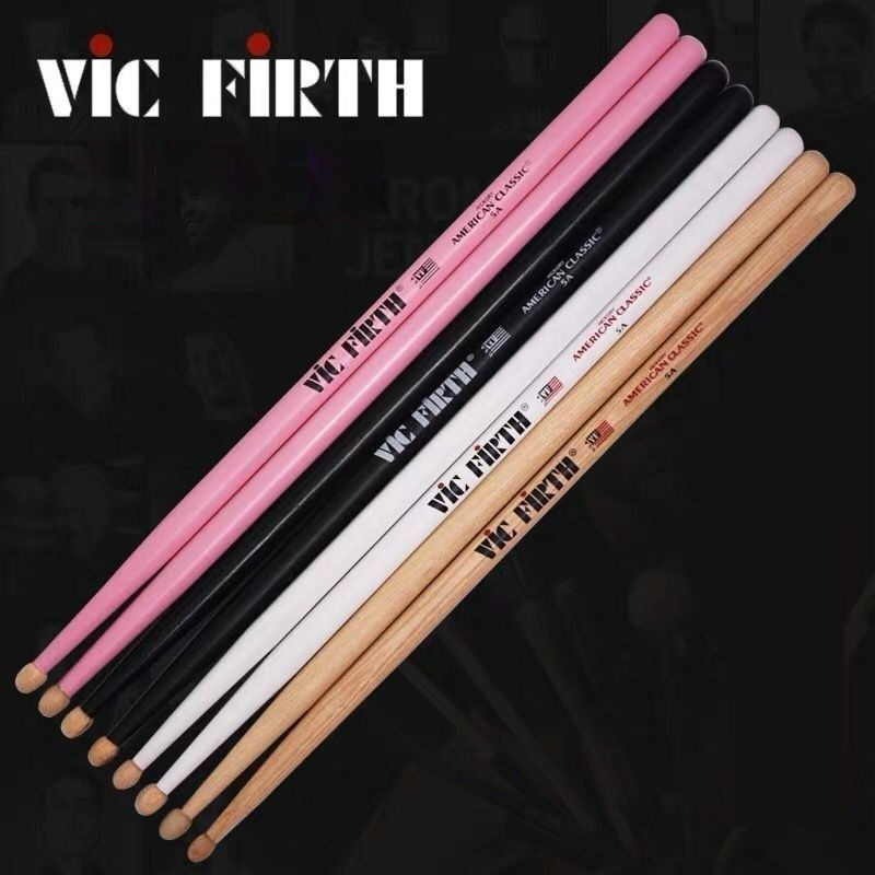 กลองชุดกลองติด vic firth กลองติดวอลนัท 5a 7a แจ๊สกลอง vf ไม้ตีกลอง vic กลองค้อนจัดส่งฟรี