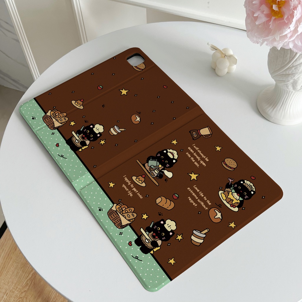จัดส่งทันทีเคสไอแพด เชฟลูกแมว Gen9 Air8 11 Pro13 2024 รูปที่ 3