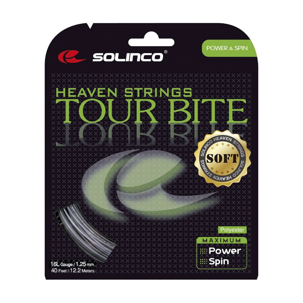 Solinco เอ็นไม้เทนนิส Tour Bite Soft 16L/1.25mm Tennis String Reel | Silver ( 1920067 )