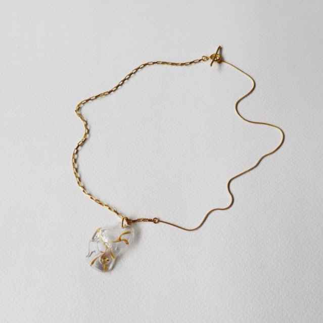 Middle M Jewelry สร้อยคอโซ่รุ่น Fictional Mark สีทอง