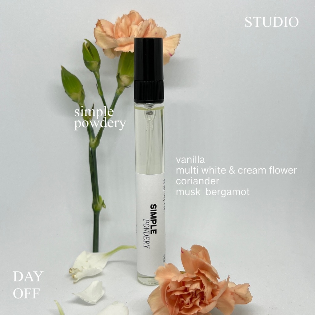 น้ำหอมกลิ่นแป้ง วนิลา dayoffstudio 10ml. simple powdery