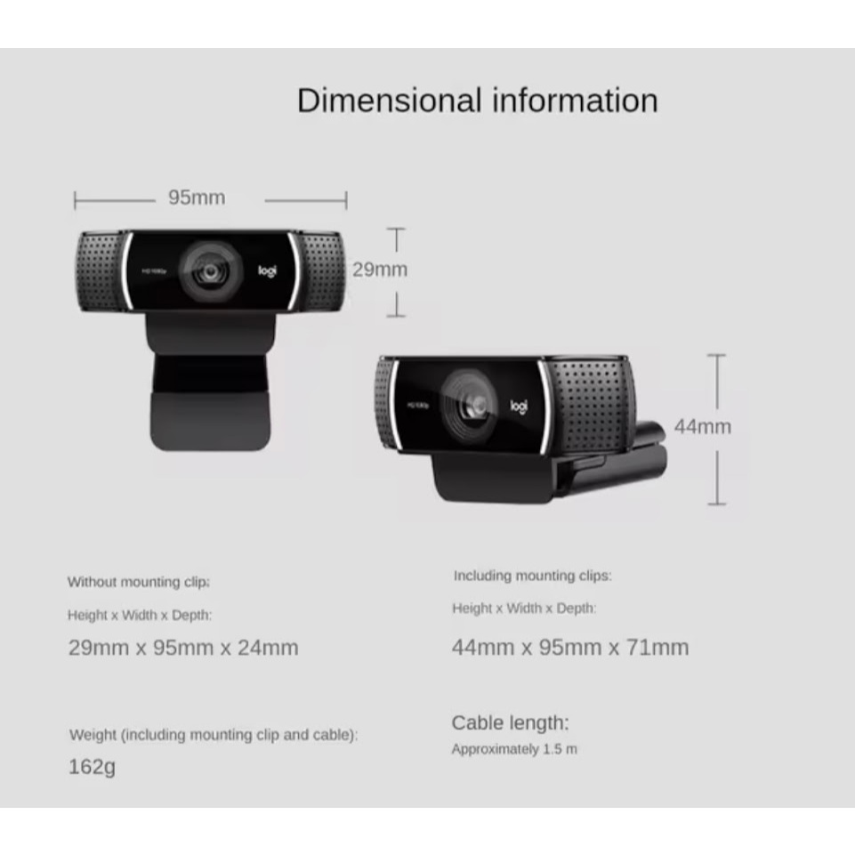 2024 C922 Pro เว็บแคม HD 1080P ออโต้โฟกัสไมโครโฟน Stream HD Anchor กล้อง พร้อมขาตั้ง