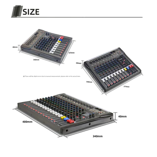 【COD】MOREFAND MIXER-CT6/8/12 มิกเซอร์ 6/8/12 ช่อง เอฟเฟคเตอร์ 16DSP ในตัว ก้องกังวาน รองรับบลูทูธ/USB/MP3