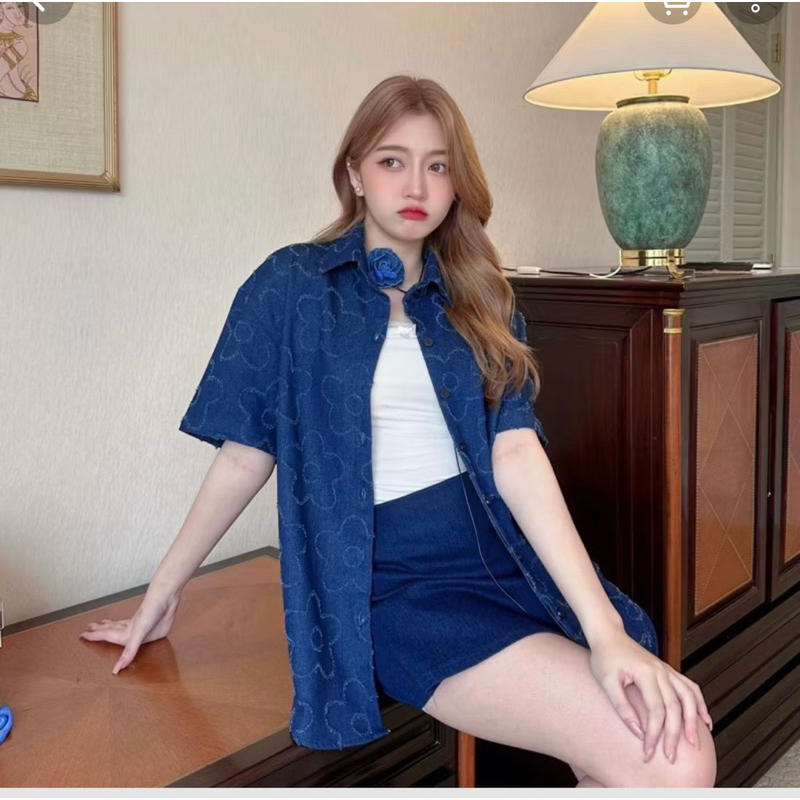 Bemingtop493 - Denim Essential Shirts ราคาเต็ม 340 บาท