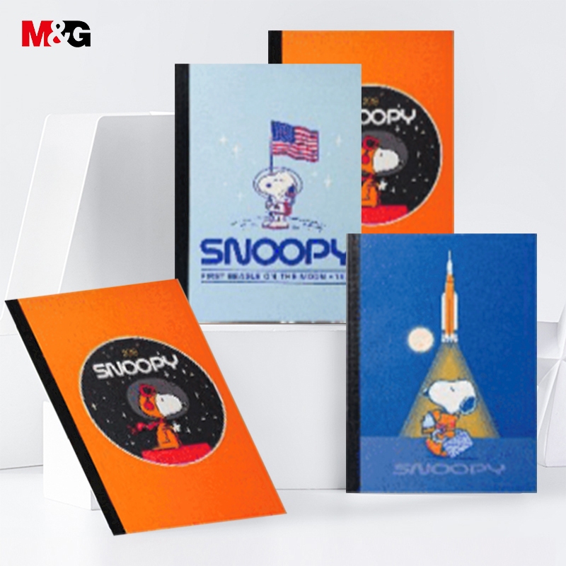 M&G SPNBC008 สมุดโน๊ต A5 Snoopy สมุดปกอ่อนสันกาวมีเส้น 148x210mm 32แผ่น 3 สไตล์ ราคา ถูกที่สุด ดีลบีเคเค แกลเลอรีภาพที่ 5