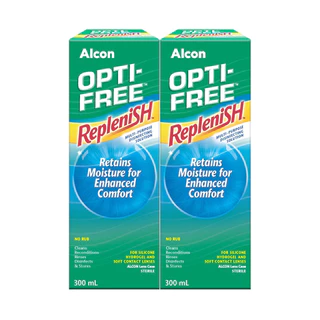 OPTI-FREE Replenish น้ำยาล้างคอนแทคเลนส์ 300ml x 2