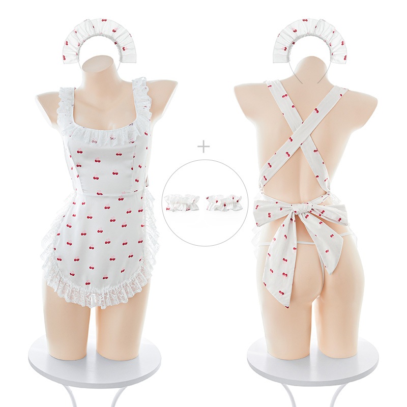 BIG SEXY ชุดคอสเพลย์ ชุดเซ็กซี่ ชุดเมด🧹 คอเหลี่ยม ขอบแต่งลูกไม้ ไม่คัน S-924 - รูปที่ 4