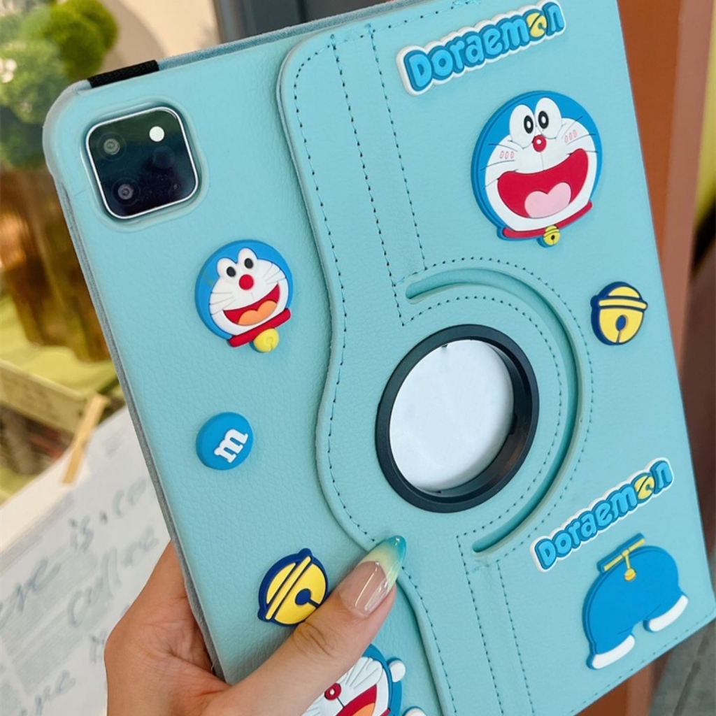 ส่งในพื้นที่ เคสป้องกัน iPad หมุนได้ 360° โดราเอมอน เหมาะสำหรับรุ่น gen9 Gen12 Air7/6 Gen11 Air8 ราคา ถูกที่สุด ดีลบีเคเค แกลเลอรีภาพที่ 5