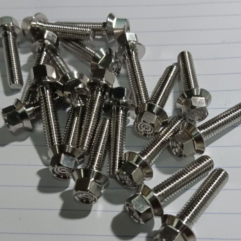 น็อตเบอร์10. M6x25 สแตนเลสจี้ลาย