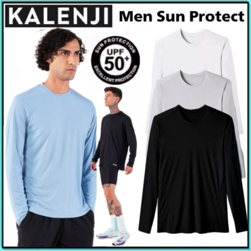 💥ถูกที่สุด เสื้อวิ่งแขนยาว กันรังสีUV Kalenji รุ่นSUN PROTECT ผู้ชาย💥