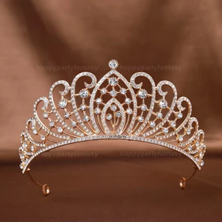มงกุฏเพชร มงกุฏนางงาม มงกุฎเจ้าสาว tiara เครื่องประดับผม ที่คาดผมเจ้าสาว เจ้าหญิง