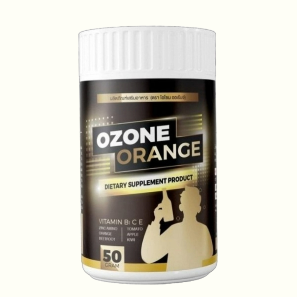 OZONE ORANGE  โอโซนออเร้นจ์ น้ำชง แก้แฮงค์ 1 กระปุก บรรจุ 50 กรัม