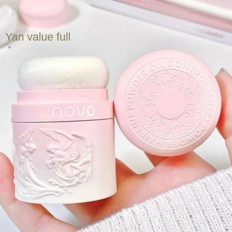 ขายดี ปิดเหม่ง Novo แป้งฝุ่นควบคุมความมันผมธรรมชาติติดทนนาน