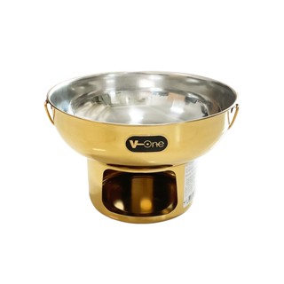 หม้อไฟ หม้อไฟสแตนเลส 20 cm V-One สีทอง