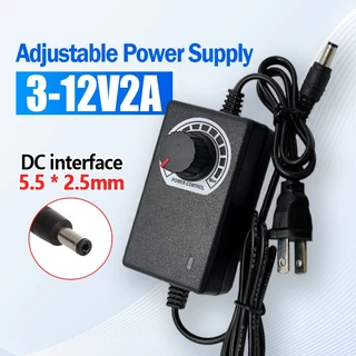อะแดปเตอร์ AC/DC 3-12V 3-24V 3A แปลงไฟได้ หัว5.5*2.5mm