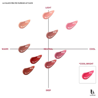 (พร้อมส่ง) LA GLACE ลิปไอติมลากลาส ลิปบาล์มละลาย ลิปกด สีสวยฉ่ำปากสุขภาพดี💖