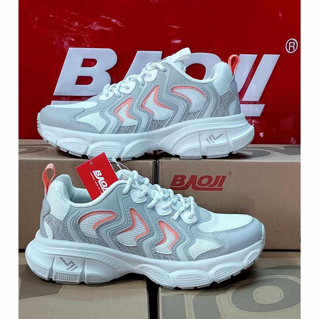 BAOJI บาโอจิ รุ่น BJW1017 สีครีมแท้100% รองเท้าผ้าใบผู้หญิง งานดีมาก โคตรสวยมาใหม่ ของแท้ 100% ใส่นุ่ม เบา สบายเท้า