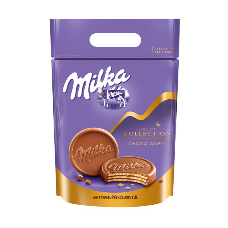 Milka Biscuit Collection Choco Wafer Pouch, 300g