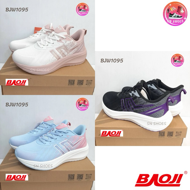 รองเท้าผ้าใบ BAOJI เเท้100% BJW 1095 รองเท้าผ้าใบผู้หญิง ไซร้ 37-41