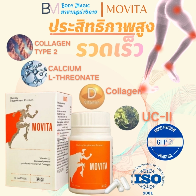 ลดราคา Movita ผลิตภัณฑ์ลดการอักเสบแก้ปวดตามไขข้อกระดูก พันธมิตรการตลาด ลดอาการอักเสบและปวดข้อ เสริมกระดูก