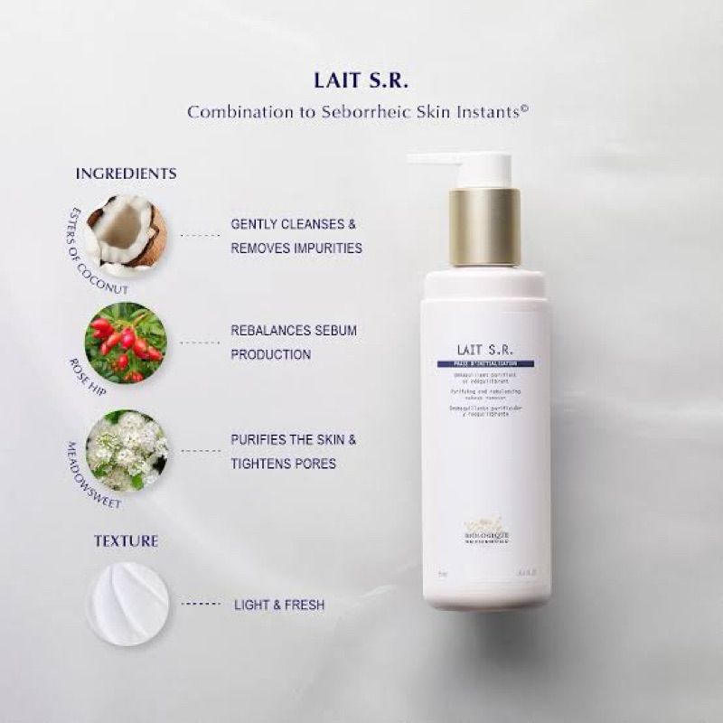 BR Lait SR ✨Lait S.R. (Cleansing Milk สูตรใหม่)  250 ml แทน Lait U