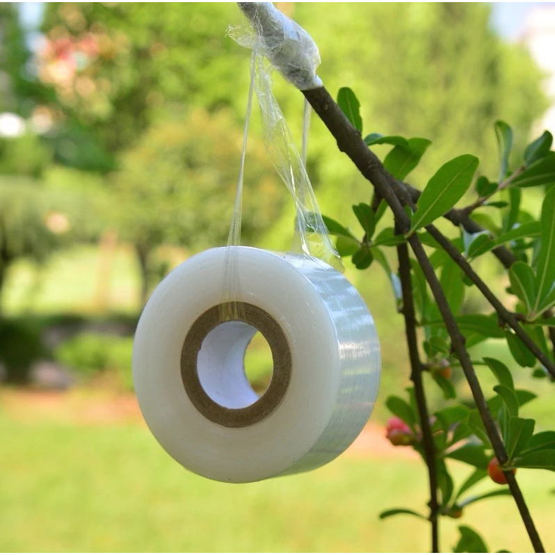 เทปพันกิ่ง ขนาด 120 m ทาบกิ่ง ติดตา แลปพลาสติก พันกิ่งเสียบยอด แนบแน่น ยืดตัวสูง