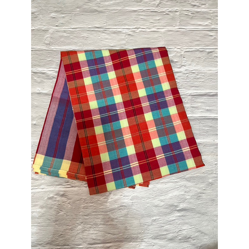 ผ้าขาวม้า ผ้าโทเร เนื้อทอแน่น 90x200cm เย็บแล้ว ❤️