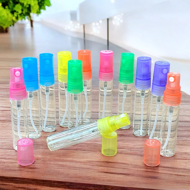 ขวดSPฝาคละสี 5-30ml. สำหรับบรรจุน้ำหอม ฝาสเปรย์. (12ใบ/1โหล.).