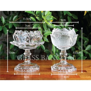 เชิงเทียนดอกบัวแก้ว(มีสินค้าพร้อมส่ง)