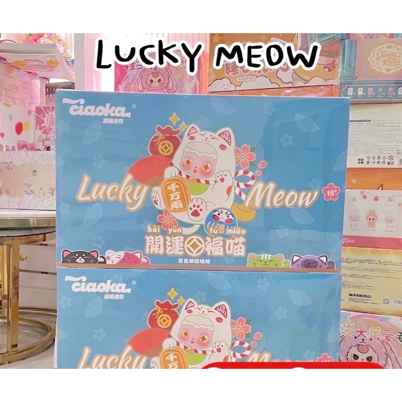 กล่องสุ่ม Luck meow ตุ๊กตา กล่องจุ่ม ราคาต่อจุ่ม