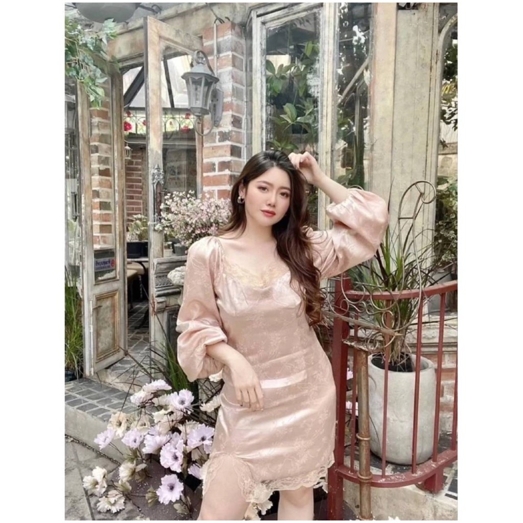 dress satin ของใหม่ lalamer ไม่เคยใส่