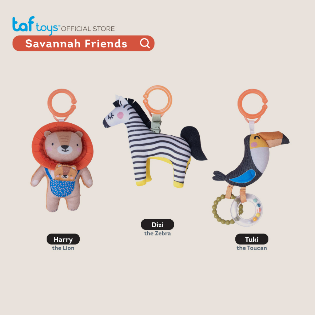 Taf Toys โมบายติด รถเข็นเด็ก คาร์ซีท Savannah Friends โมบายเด็ก ของเล่นเสริมพัฒนาการ 0 เดือน ขึ้นไป รูปที่ 5