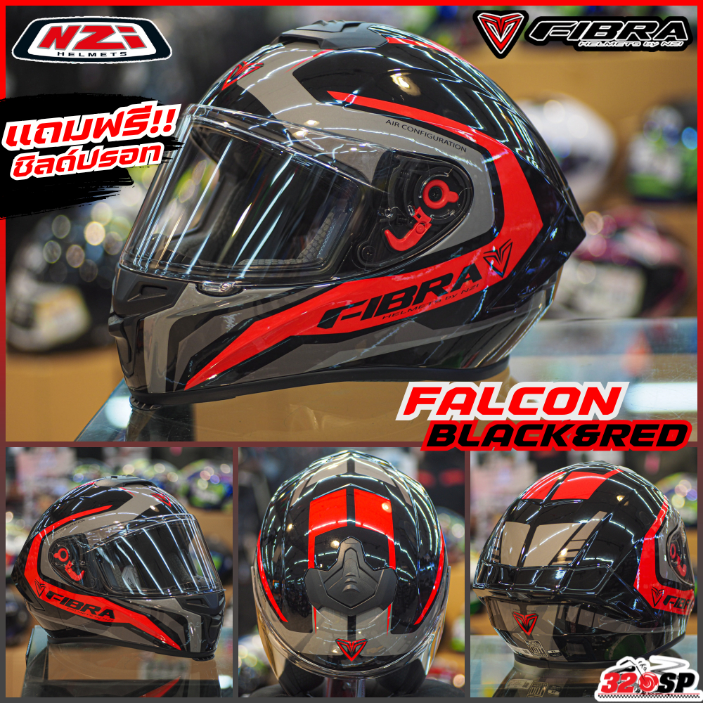 แถมฟรี!! ชิลด์ปรอทรุ้ง !! หมวกกันน็อค FIBRA GIGA NZi ของแท้!! แบรนด์สเปน!! 320sp - รูปที่ 3