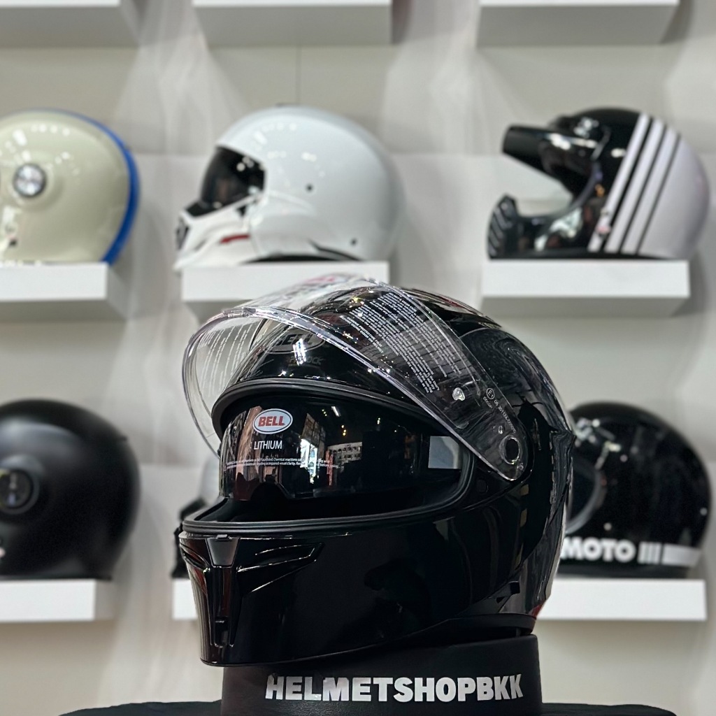 หมวกกันน็อค BELL LITHIUM SOLID GLOSS BLACK