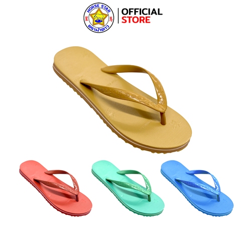 ตราม้าดาว รองเท้าแตะกันน้ำ ทนทาน สีน้ำตาล สีเขียว สีแดง สีน้ำเงิน รองเท้าพระสงฆ์ รองเท้าแตะพระ ร้านค้าทางการม้าดาว