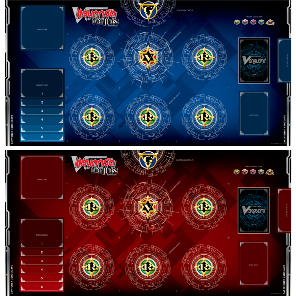 Cardfight!! Vanguard Overdress Playmat Vol.6-7 แผ่นยางรองเล่นการ์ดแวนการ์ดภาษาไทย
