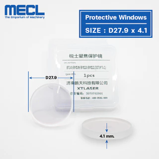 MECL_001 D27.9*4.1 D24.9*1.5 D37*7 เลนส์ป้องกันแสงเลเซอร์ออปติคอล สําหรับ Raytools Fiber Laser Head